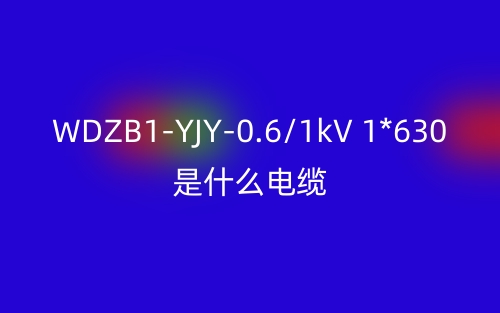 WDZB1-YJY-0.6/1kV 1*630是什么电缆?(图1) WDZB1-YJY-0.6/1kV 1*630是什么电缆?(图1)