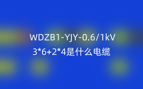 WDZB1-YJY-0.6/1kV 3*6+2*4是什么电缆(图1) WDZB1-YJY-0.6/1kV 3*6+2*4是什么电缆(图1)