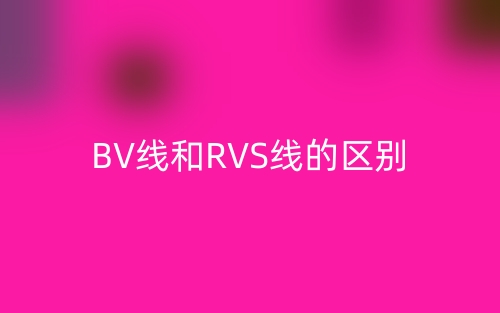 BV线和RVS线的区别(图1) BV线和RVS线的区别(图1)