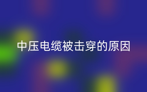 中压电缆被击穿的原因(图1) 中压电缆被击穿的原因(图1)