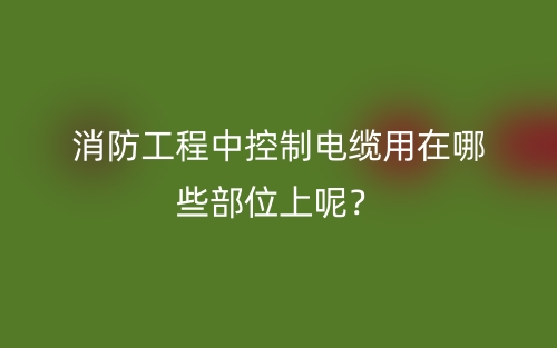 普通电缆和消防电缆必须分开敷设吗?为什么?(图1) 普通电缆和消防电缆必须分开敷设吗?为什么?(图1)