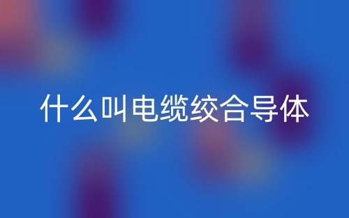 什么叫电缆绞合导体?(图1) 什么叫电缆绞合导体?(图1)