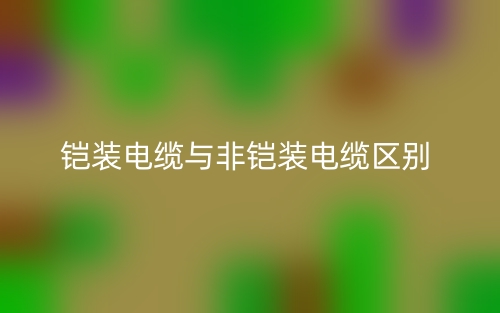 铠装电缆与非铠装电缆的区别是什么?(图1) 铠装电缆与非铠装电缆的区别是什么?(图1)