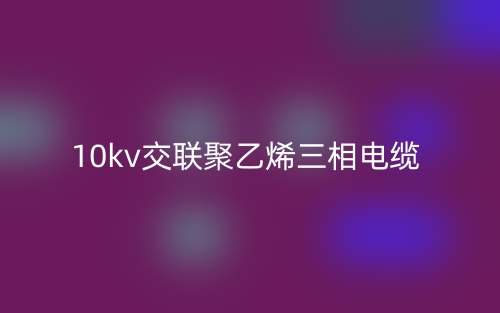10kv交联聚乙烯三相电缆(图1) 10kv交联聚乙烯三相电缆(图1)