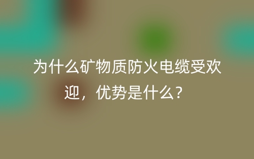 为什么矿物质防火电缆受欢迎,优势是什么?(图1) 为什么矿物质防火电缆受欢迎,优势是什么?(图1)