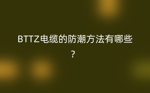 BTTZ电缆的防潮方法有哪些?(图1) BTTZ电缆的防潮方法有哪些?(图1)