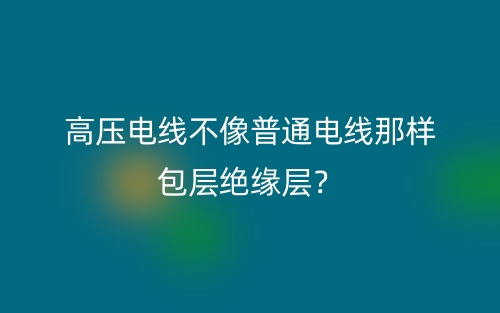 高压电线不像普通电线那样包层绝缘层?(图1) 高压电线不像普通电线那样包层绝缘层?(图1)
